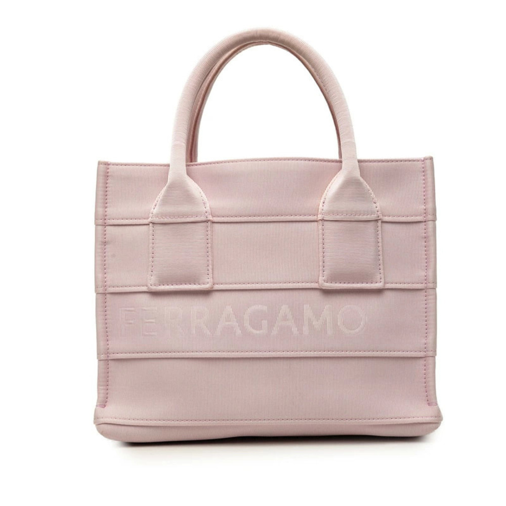 Salvatore Ferragamo Tote Bag Leather Pink